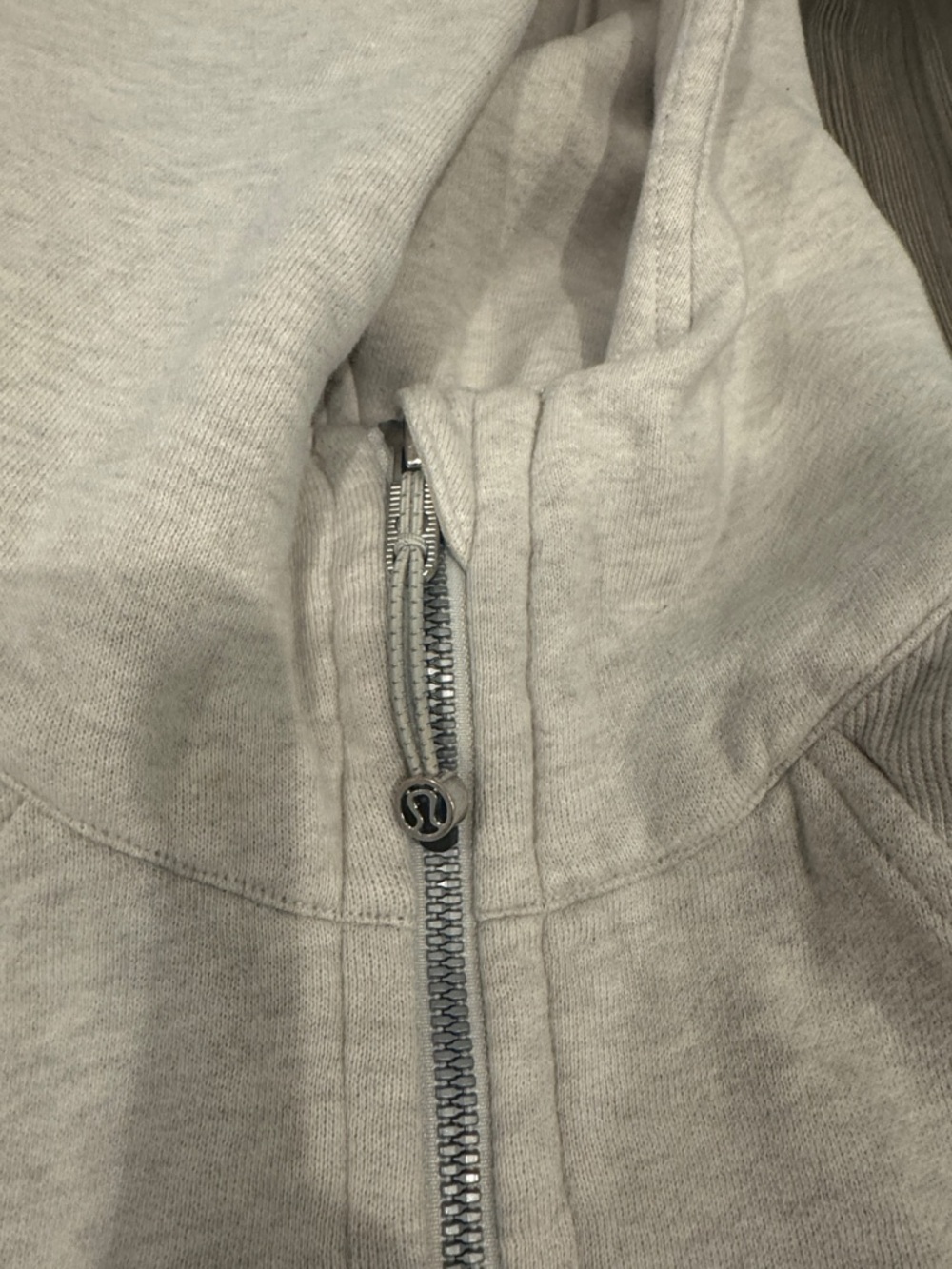 Light Gray Full-Zip Hoodie with Lululemon size small